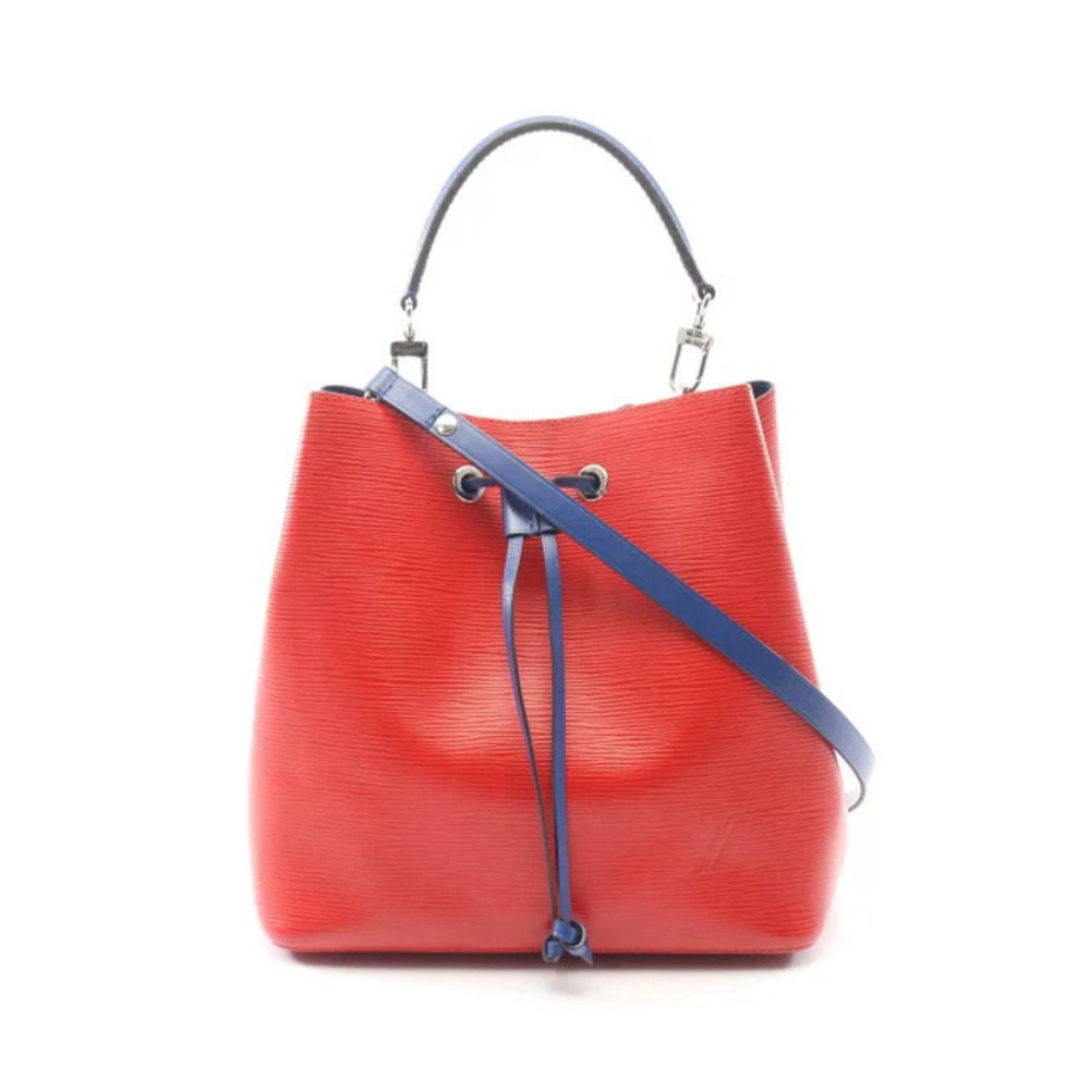 Louis Vuitton Neo Noe Handbag Leather Epi Red Blue